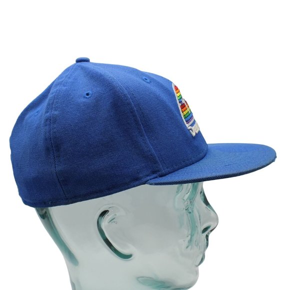 Denver Nuggets NBA Basketball New Era 59Fifty Blue Fitted Hat Cap Wool 7 1/4 - Picture 3 of 10